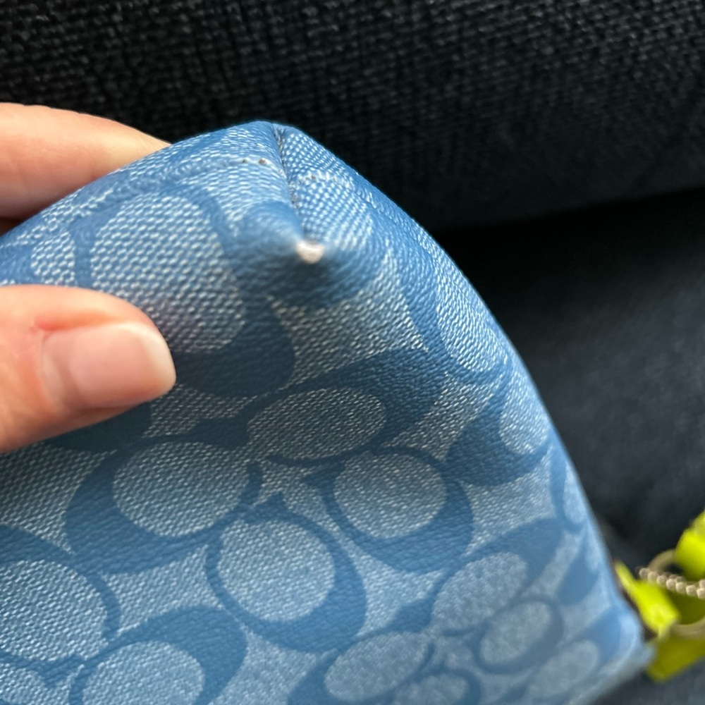 Stylish Blue and Green Crossbody Bag - Picture 15 of 15